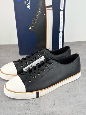 Ben Sherman Dorset Lo LX Sneaker Mens Size 12 Black‎ Memory Foam New In Box
